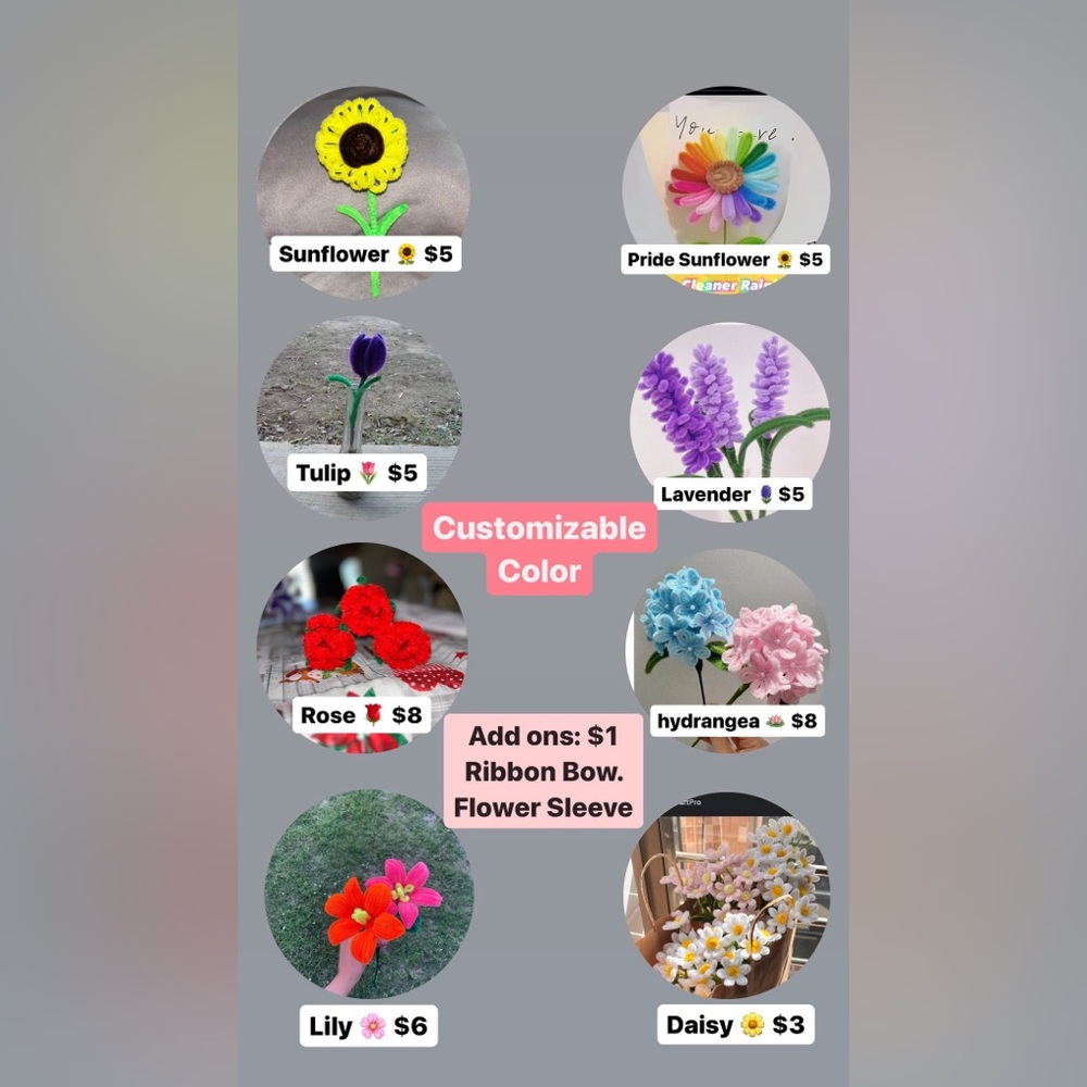 Handmade eternal flowers